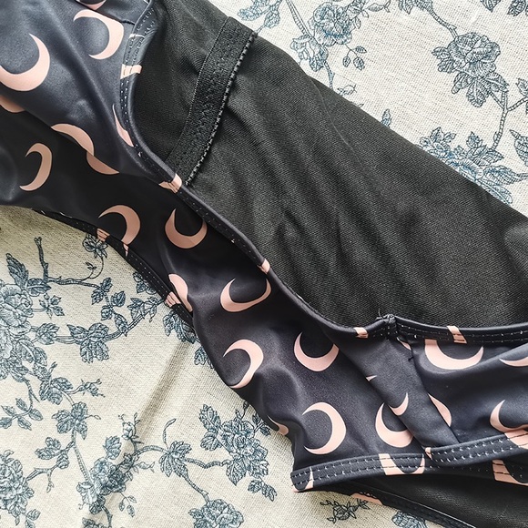 Marine Serre Moon Print Open Back On Piece Swimsuit - Picture 7 of 8